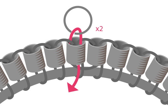 Comment tisser des perles autour d'un anneau ? : Etape 5 Comment tisser des perles autour d'un anneau ? : Etape 5